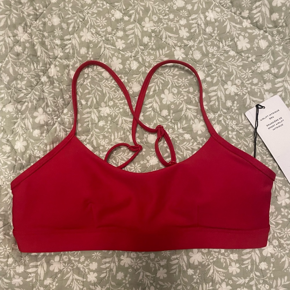 Alo Yoga Red Sports Bra